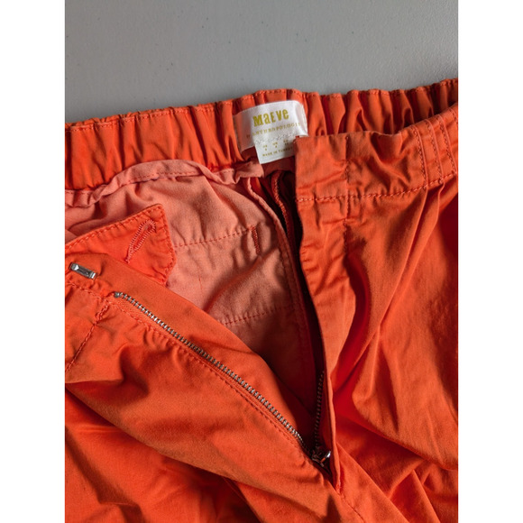 NWOT Anthropologie Maeve Slouchy Wide-Leg Trousers Size 0 Orange #8C452 - Picture 9 of 11